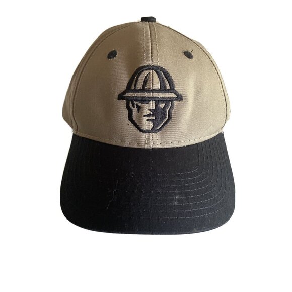 Trucker Hat Cap Brown Construction Worker Graphic Portrait Ironworker Man - Picture 1 of 6